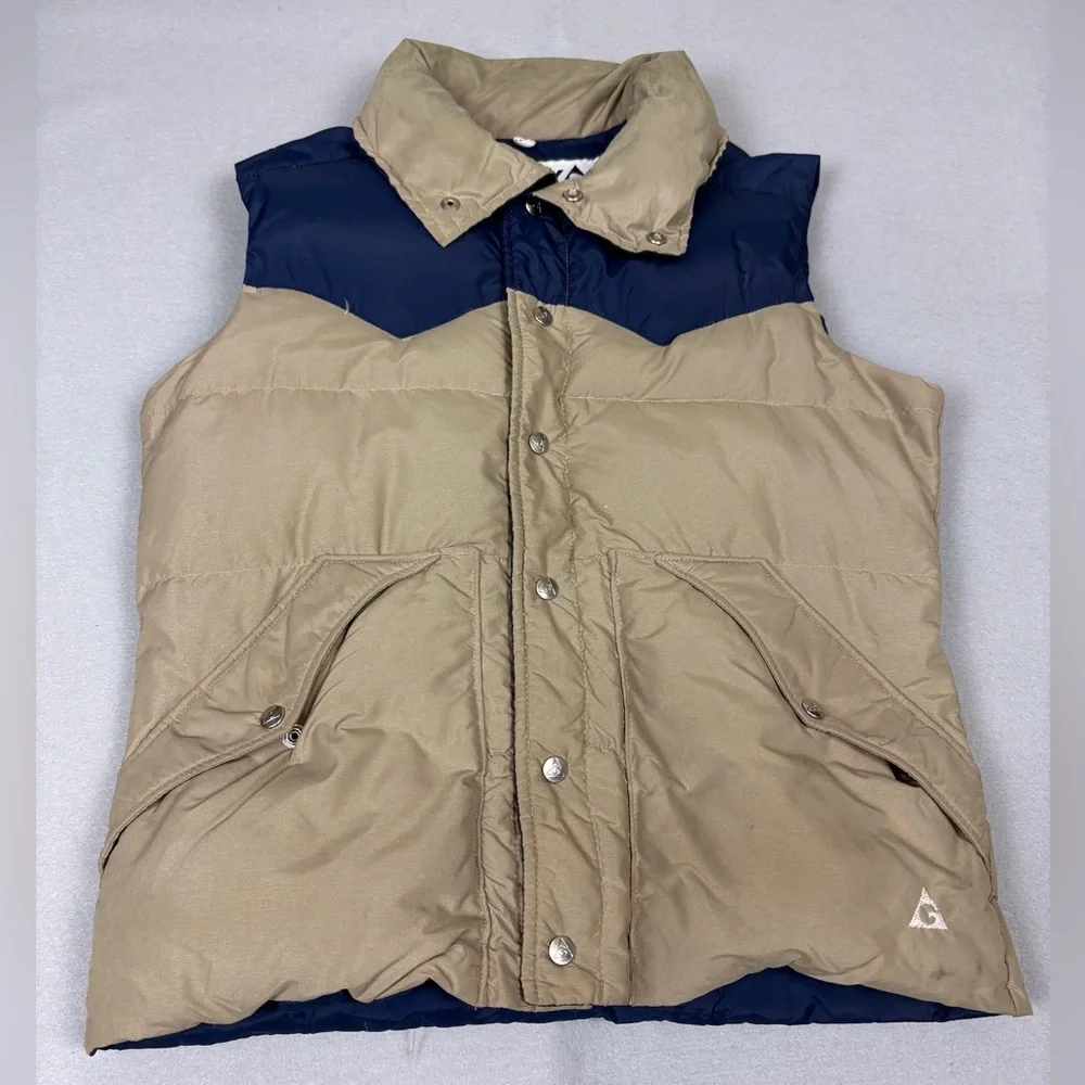 Gerry Weber Beige and Navy Puffer Vest